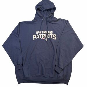 Port and Company Navy Hoodie New England Patriots 3X
